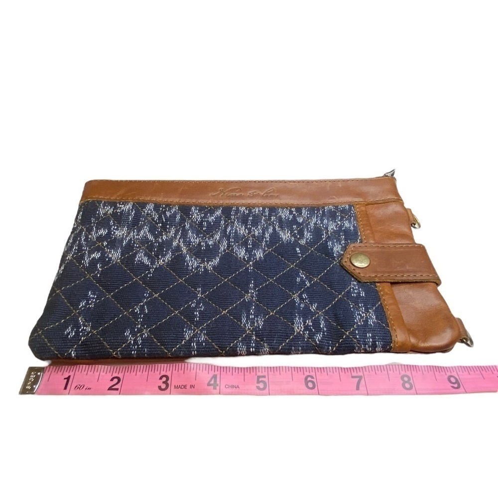 Nena & Co Handwoven Everything Clutch Wristlet with Leather - Picture 6 of 10